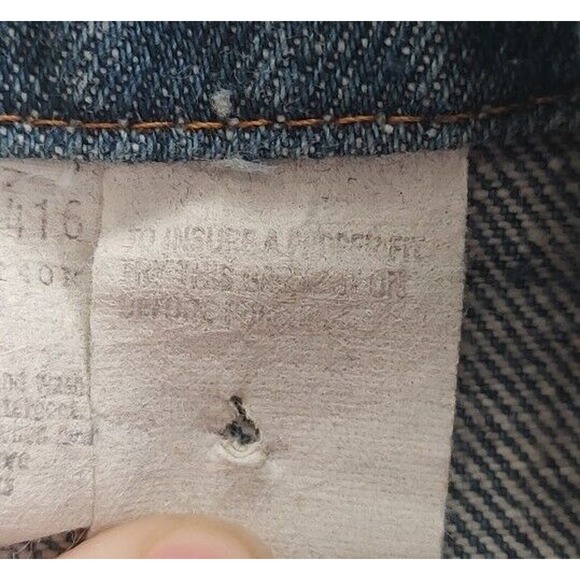 Levis Strauss &Co. 1970s Vintage Chore Jacket- Orange Tab-Bleach Dipped-Large - Picture 10 of 16